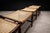 Wood Brazilian Rosewood and Cane Four Seat Bench With Ivory Boucle Cushions, Brazil, 1960s For Sale - Image 7 of 13