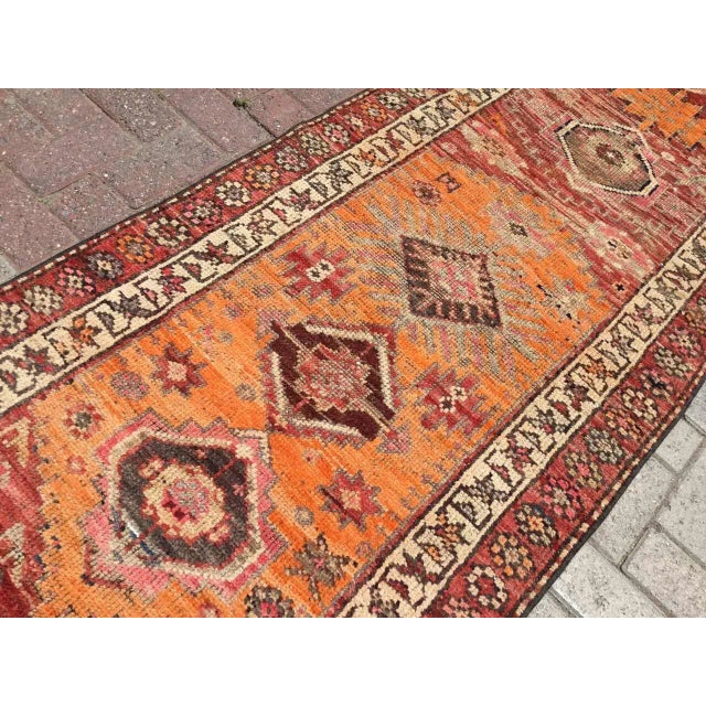 Vintage Kurdish Rug Runner - 33" X 183" For Sale - Image 4 of 10