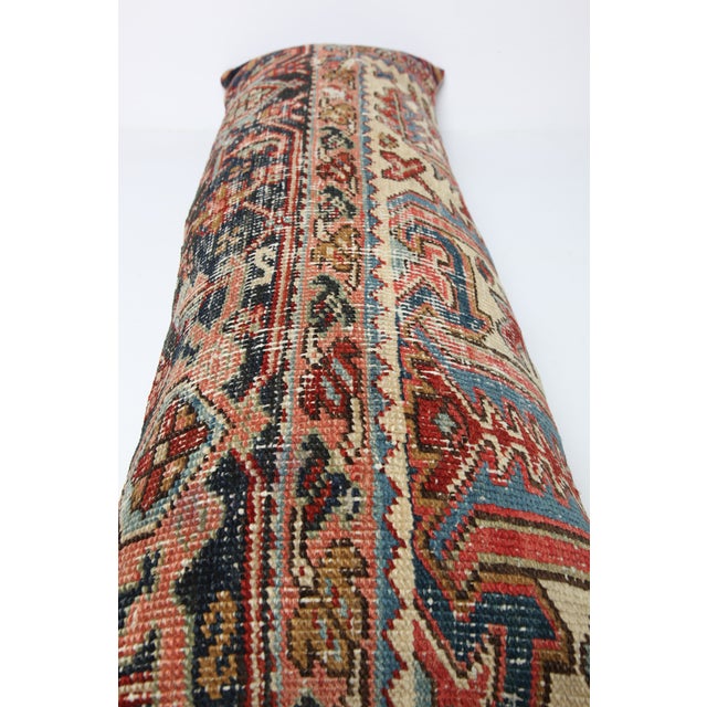 Tribal Antique Persian Oriental Lumbar Rug Pillow Cushion Cover -16'' X 47'' For Sale - Image 3 of 9