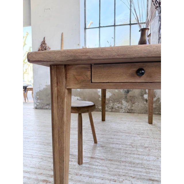 Vintage Farmhouse Table in Oak, 1970s For Sale - Image 17 of 18