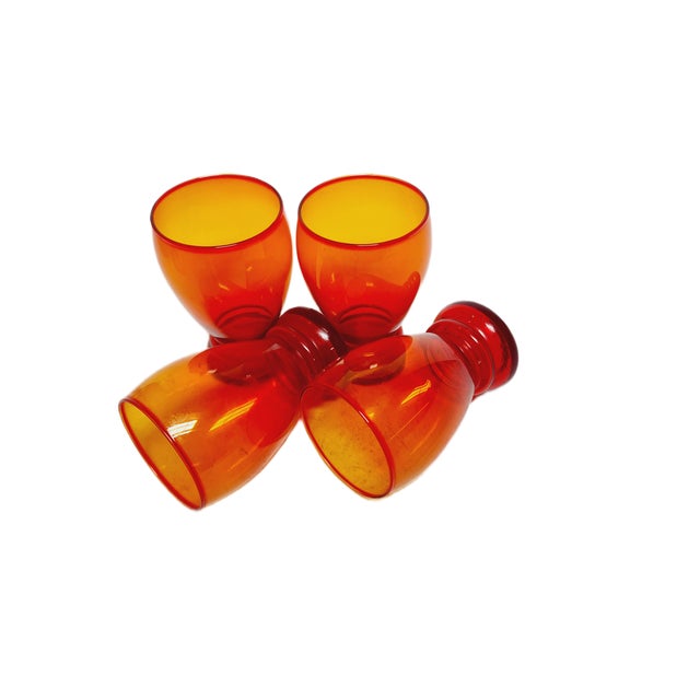 Postmodern Juice Set from Barbara Glassworks, Poland, 1970s, Set of 4 For Sale - Image 4 of 10