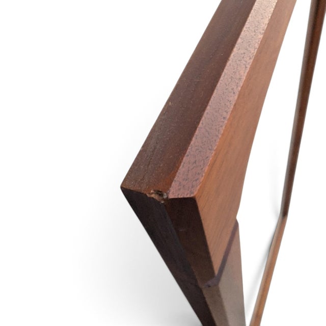 Pair of Brown-Saltman Mid-Century Modern Walnut Wall Mirrors, 1950s For Sale - Image 12 of 14