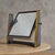 Modern Italian Modernist Metal + Brass Vanity Mirror, 1960s For Sale - Image 3 of 10