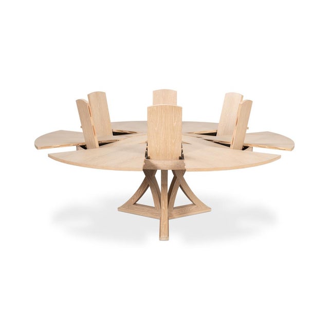 Modern Bleached Oak Dining Table - 84" For Sale In Raleigh - Image 6 of 11