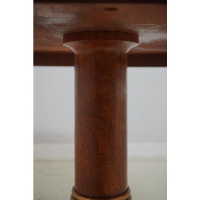 Councill Round Walnut Regency Style Center Table For Sale - Image 11 of 15