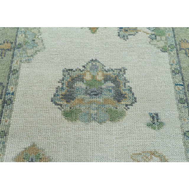 Turkish Oushak Rug 2'9"x 7'10" #19130 For Sale - Image 4 of 8