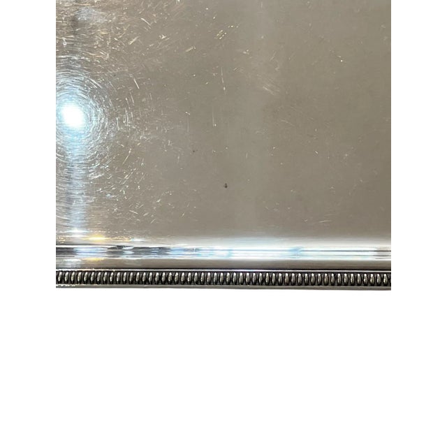 Antique French Art Deco Heavy Silver Plate Tray in the Style of Christofle For Sale - Image 6 of 13
