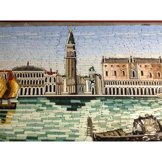 Venetian Scene Micromosaic, 1900s For Sale - Image 9 of 11
