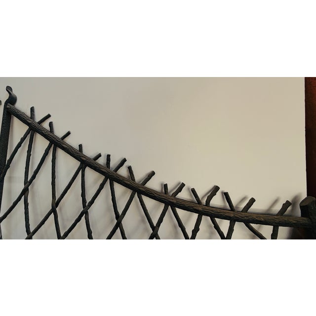 Antique French Wrought Iron Gate For Sale - Image 4 of 16
