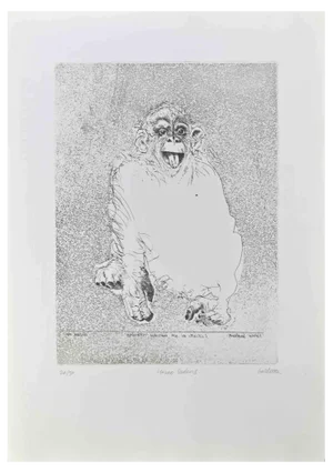 Sergio Barletta, Homo Ludens, Etching, 1991