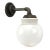 Mid-Century Modern Vintage Industrial White Porcelain and Opaline Glass Sconce For Sale - Image 3 of 6