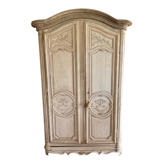French Antique Hand Painted Large Louis XV Armoire Circa 1780 For Sale