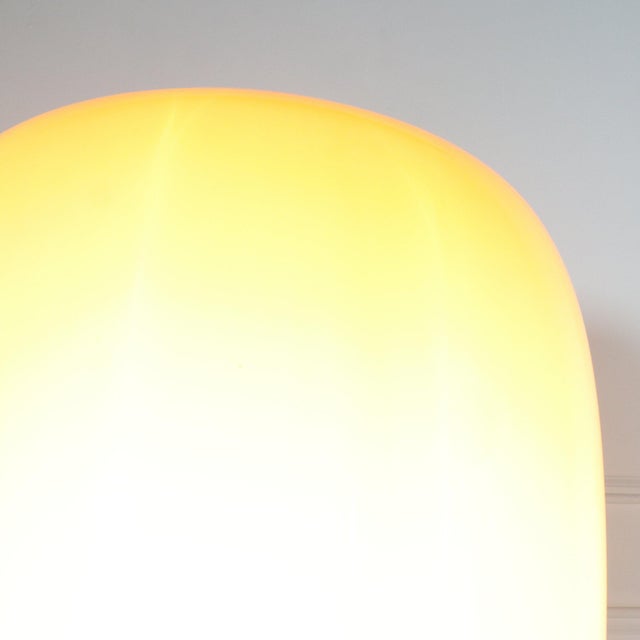 1970s 1970s Italian Oversized Biomorphic Amber Glass Balloon Lamp For Sale - Image 5 of 8