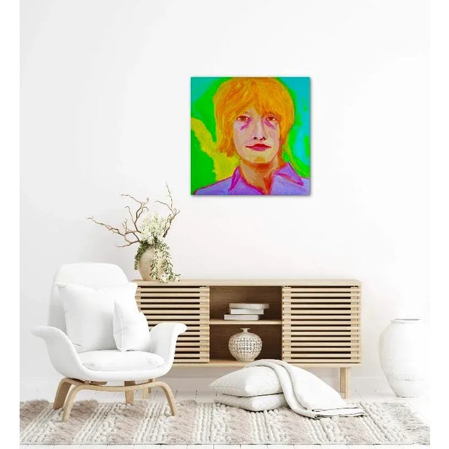 2020s Contemporary Original Pop Art Portraiture Oil Painting For Sale - Image 5 of 12