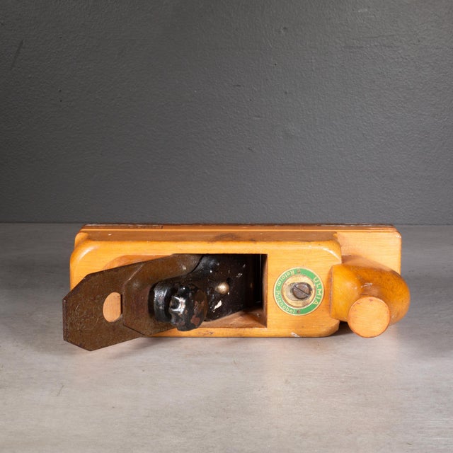 Industrial Antique German Ulmia Carpenter's Toothing Wood Plane For Sale - Image 3 of 7