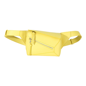 Yellow Calfskin Mini Puzzle Edge Bumbag
