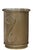 Mid 20th Century Hollywood Regency Gold Tone Metal Mesh Trashcan For Sale - Image 12 of 12