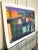 Mid 20th Century Vintage Monumental Abstract Organic Modern Original Acrylic Painting on Paper by Jack Willis, Multi Color For Sale - Image 5 of 12