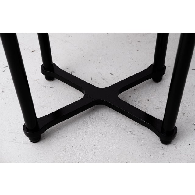 Small Art Nouveau Black Bentwood Side Table in the style of Josef Hoffmann, 1915 For Sale - Image 12 of 18