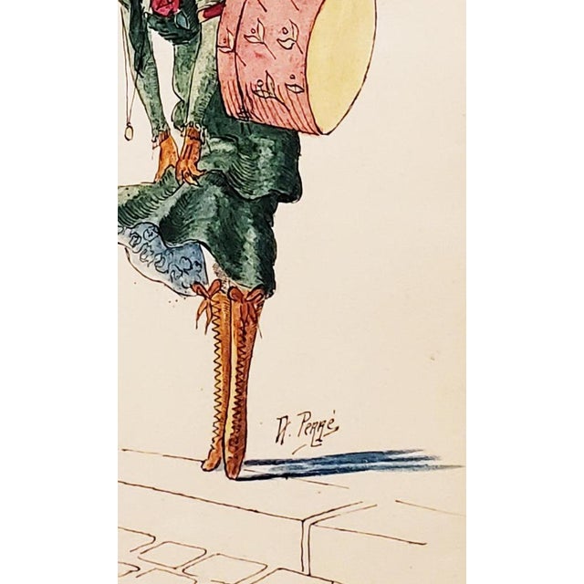 Aristide Perré, Thumbelina Perplexed, 1933, Drawing For Sale - Image 4 of 5