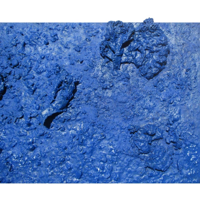 34" X 80" "Homage to Yves Klein" Contemporary Minimalist Diptych Mixed-Media Painting by Diane Grant For Sale - Image 12 of 12