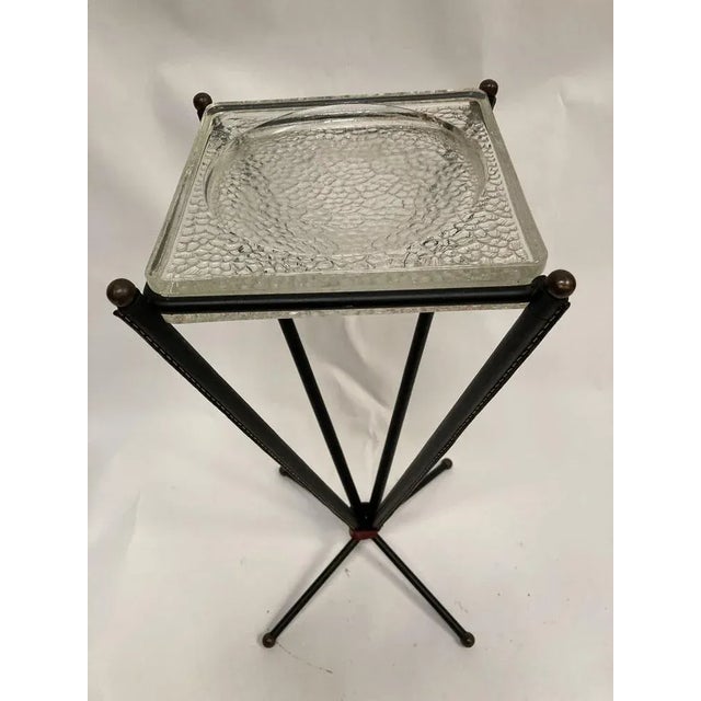 Sheathed Leather Vide Poche by Jacques Adnet, 1950s For Sale - Image 6 of 7