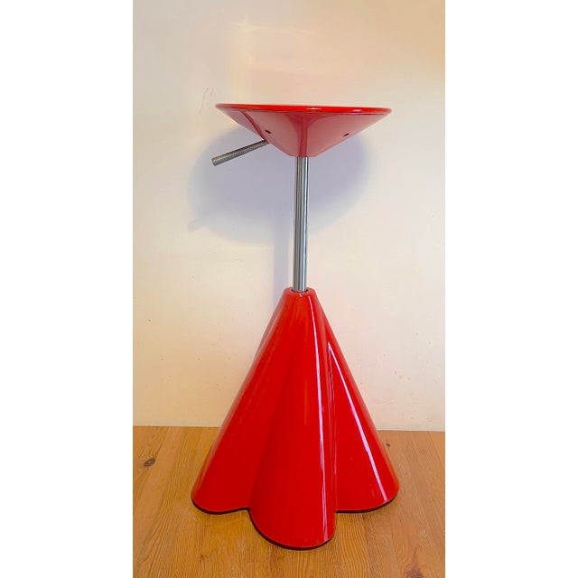 Postmodern Vintage Swivel Stool by Philippe Starck, 1980s For Sale - Image 3 of 11