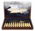 Antique Fish Cutlery Set in Original Case by Finnigans, 1890s For Sale