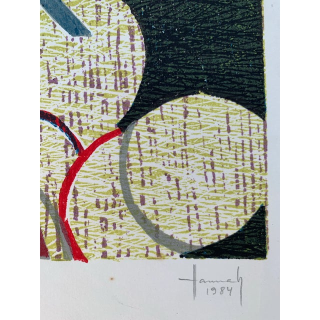 Printmaking Materials Artist Proof Woodcut by Brazilian Artist Hannah Brandt. For Sale - Image 7 of 9