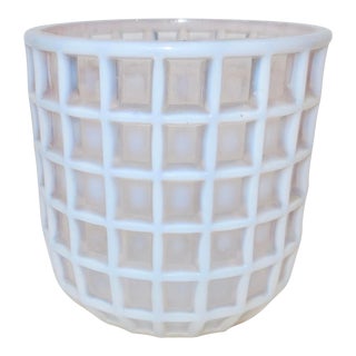 Vintage Fenton Opalescent Glass Vase For Sale