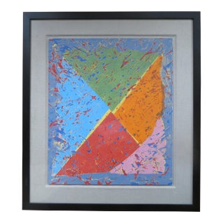 Abstract Lithograph After Gerald Lubensky Signed and Numbered 1/5 For Sale