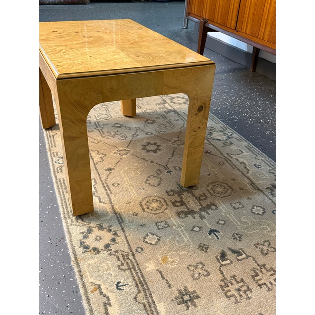 1980s 1980s Attributed Henredon Scene Two Burl Wood Side Table For Sale - Image 5 of 7