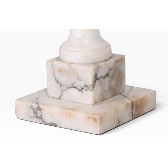 Vintage Alabaster Table Lamps - a Pair For Sale - Image 10 of 13