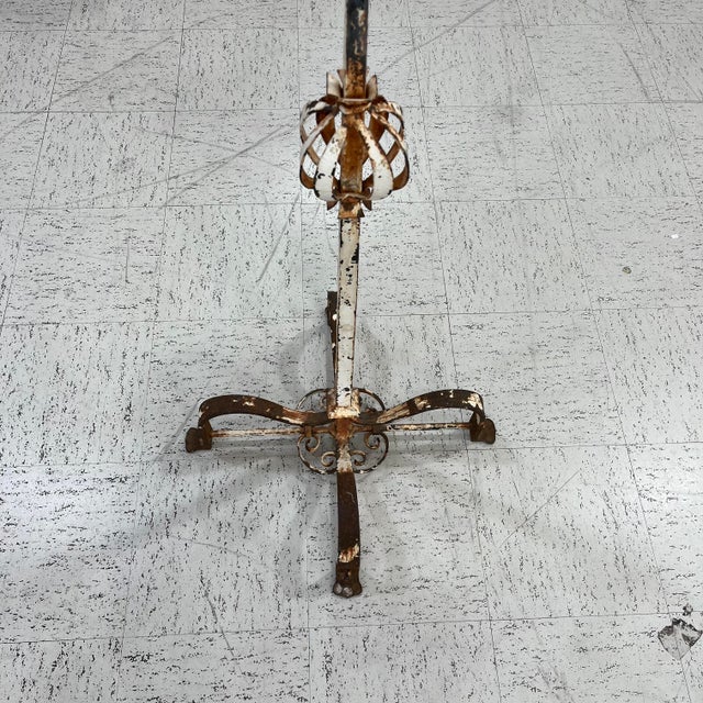 Late 18th Century 18th Century Iron Menorah/Candle Holder For Sale - Image 5 of 5
