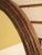 1990s Friedman Brothers Oval Framed Bamboo Style Decorator Mirror For Sale - Image 5 of 9