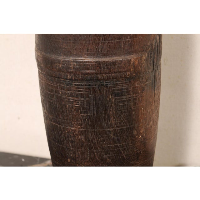 Antique British Colonial Column Table Lamp For Sale - Image 4 of 10