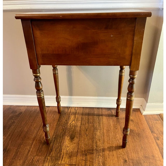 Mid 20th Century Vintage L. Hitchcock Stenciled Nightstand For Sale In Chicago - Image 6 of 12