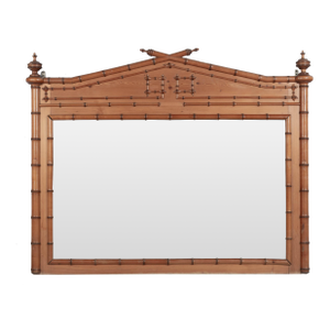 19th Century French Faux Bamboo Mirror