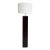 Vintage Artefacto Ebonized Floor Lamp, Inline Floor Switch Offered for sale is an ebonized brown square wood clean-lined...