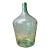 Vintage Green Glass Demijohn Bottle For Sale