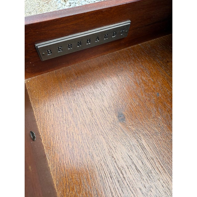 Mid-Century Modern Bernhardt Commonwealth Nightstands With Drawer Facade For Sale - Image 3 of 7