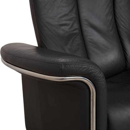 Soul Leather Three-Seater and Two-Seater Sofas from Stressless, Set of 2 For Sale - Image 15 of 18