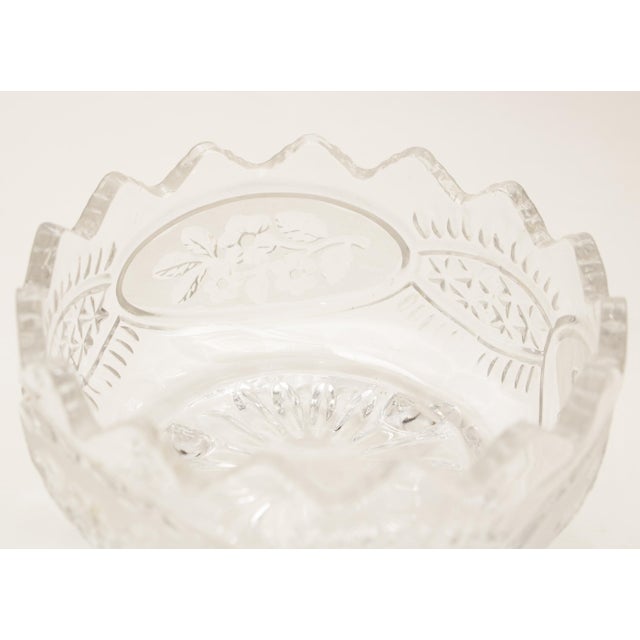 Bohemian Crystal Small Footed Serving Bowl, Circa 1970s For Sale In Dallas - Image 6 of 11