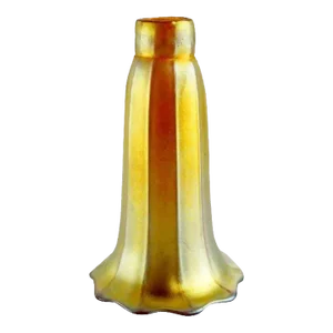 American Signed Steuben Carder Period Gold Art Glass Lily Lamp Shade