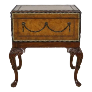 Maitland Smith Tack Head Trim Leather Accent Chest