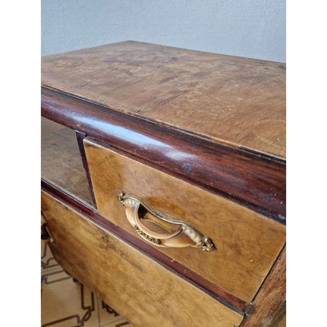 Art Deco Burl Bedside Tables, 1930, Set of 2 For Sale - Image 16 of 17