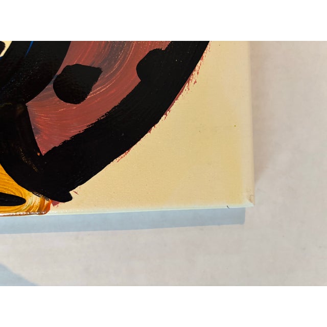 Abstract Peter Keil Abstract Portrait Painting on Canvas For Sale - Image 3 of 7