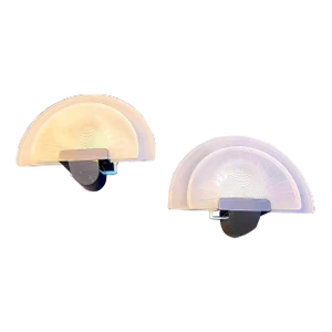 Arteluce by Ezio Didone, "Diva" Pair of Wall Lamps, Post Modern, Italy 1980s