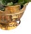 1970s Large Solid Brass 12" Planter or Cachepot With Ring Handles Made by Mottahedeh For Sale - Image 5 of 7