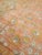 Antique Oushak Carpet, Oriental Rug, Handmade Rug Saffron, Light Blue and Coral For Sale In New York - Image 6 of 18